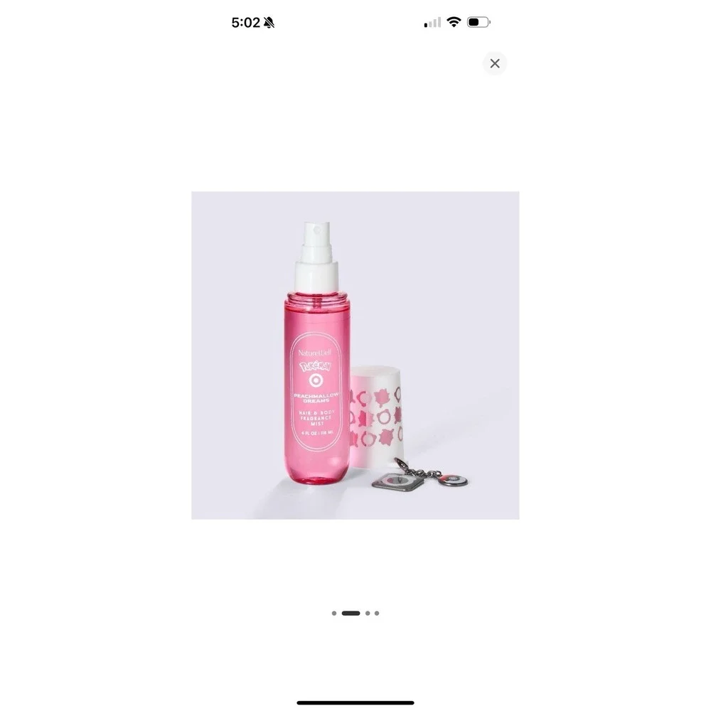 NatureWell Hair & Body Mist Jigglypuff Pokemon Target Exclusive 4oz New